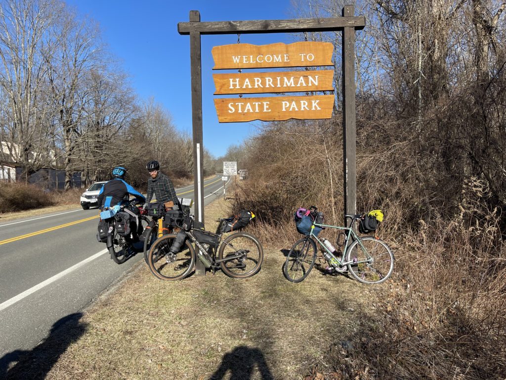 Bikes at Harriman State Park entrance